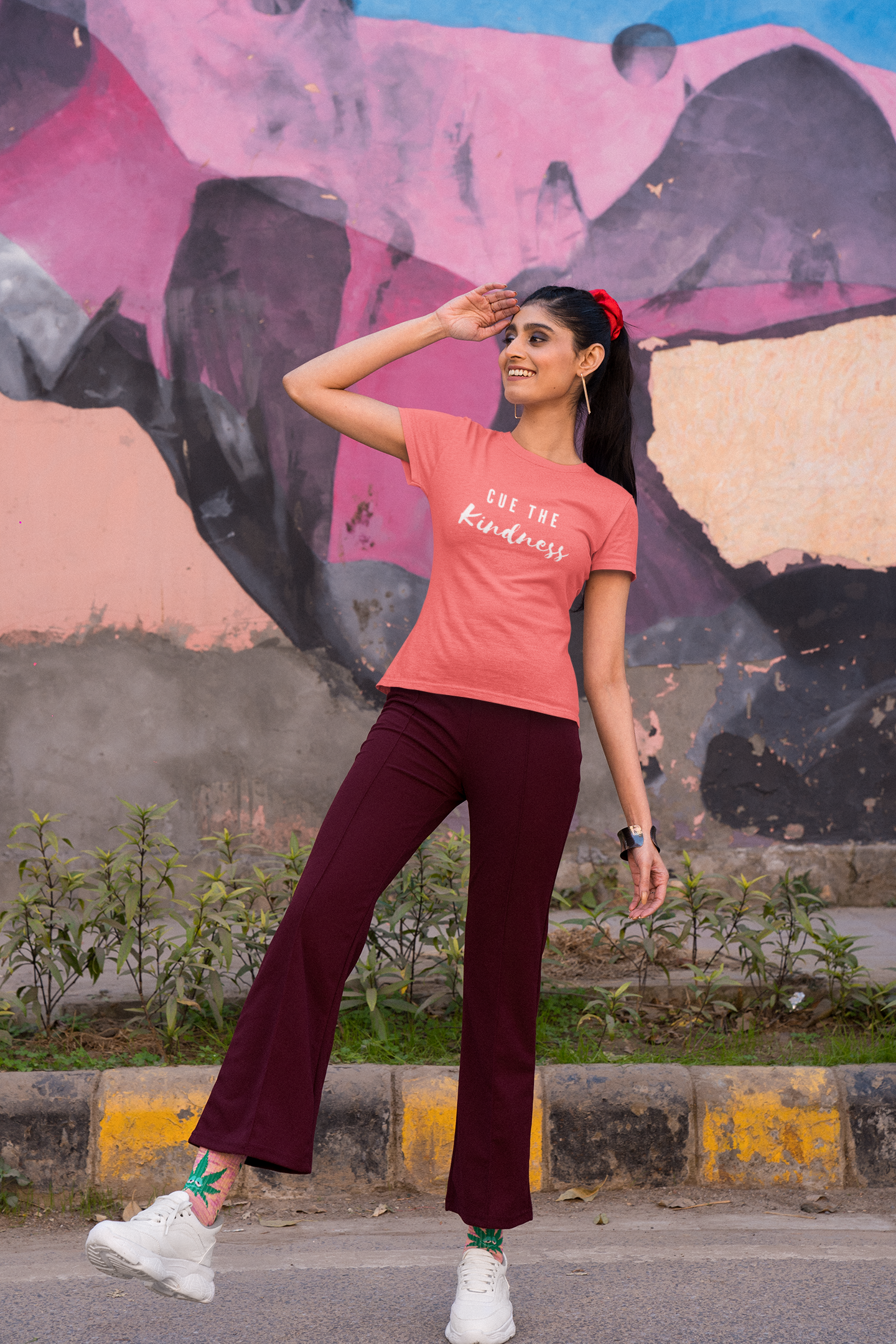 Women Cue the Kindness Tee