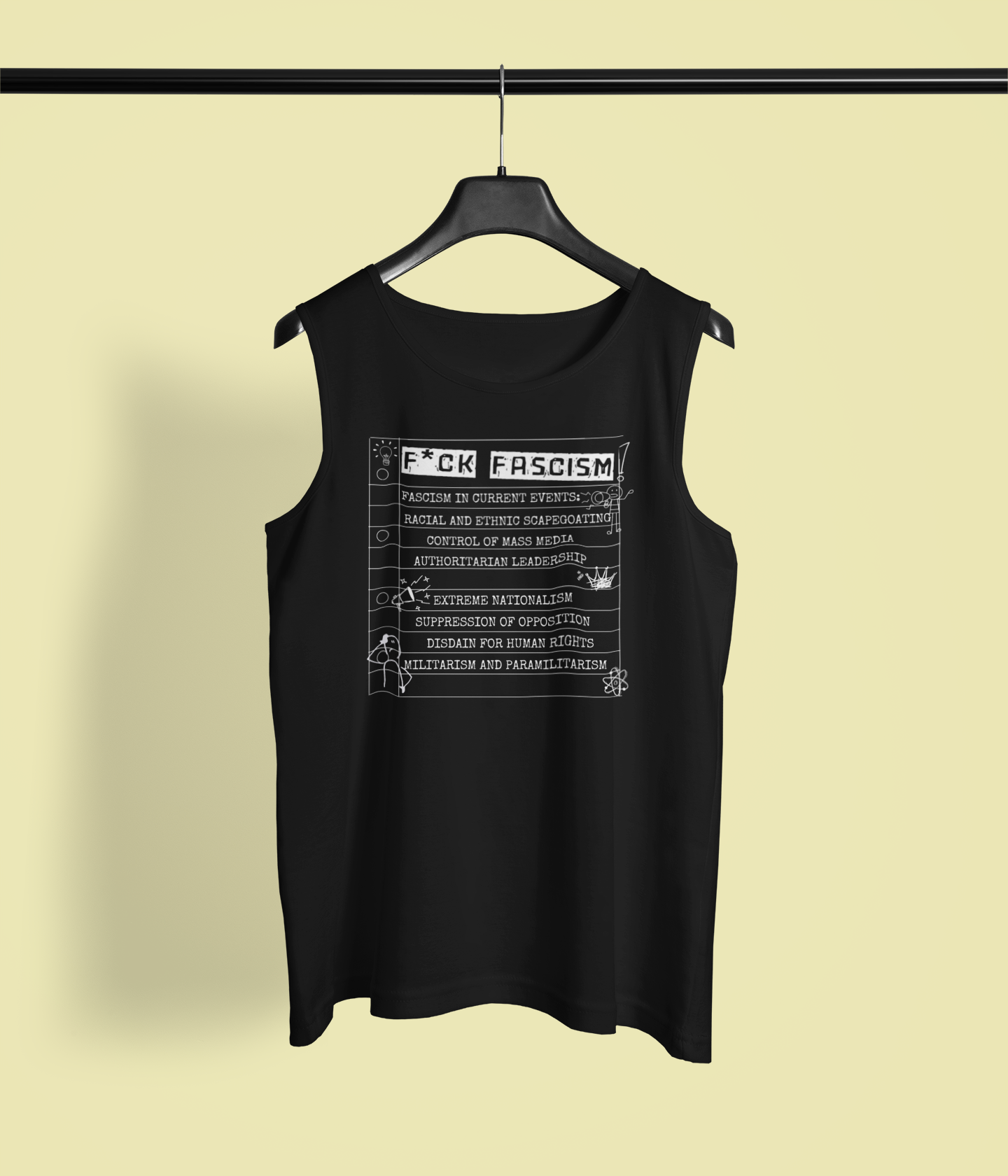 Men Anti Fascism Tank