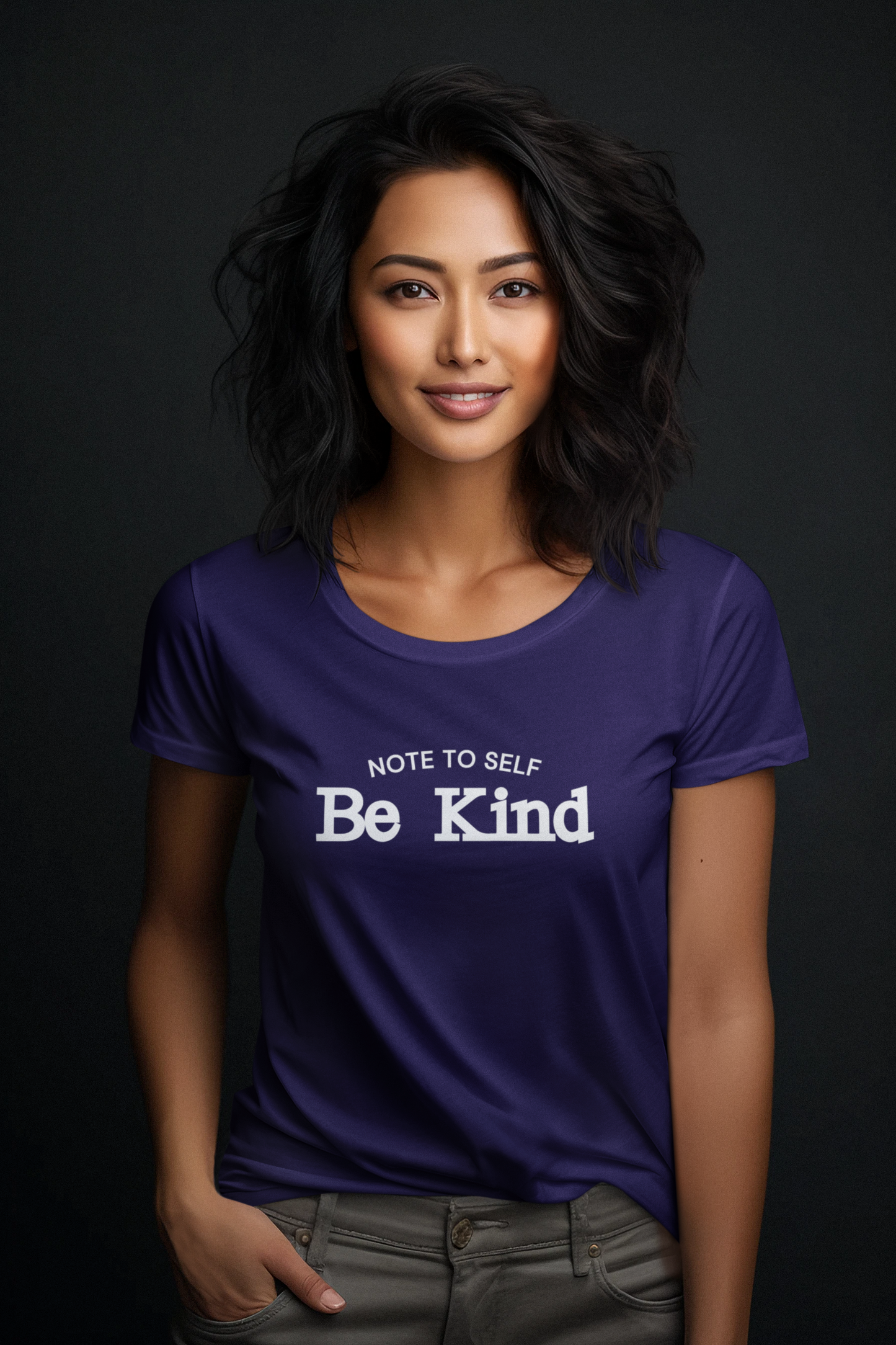 Women Note to Self Be Kind Tee