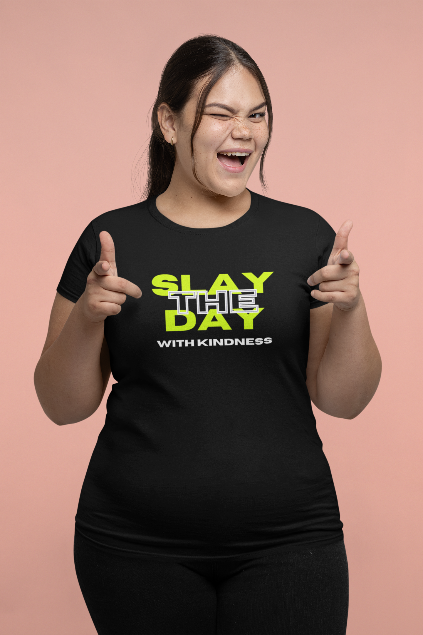Women Slay the Day with Kindness Tee