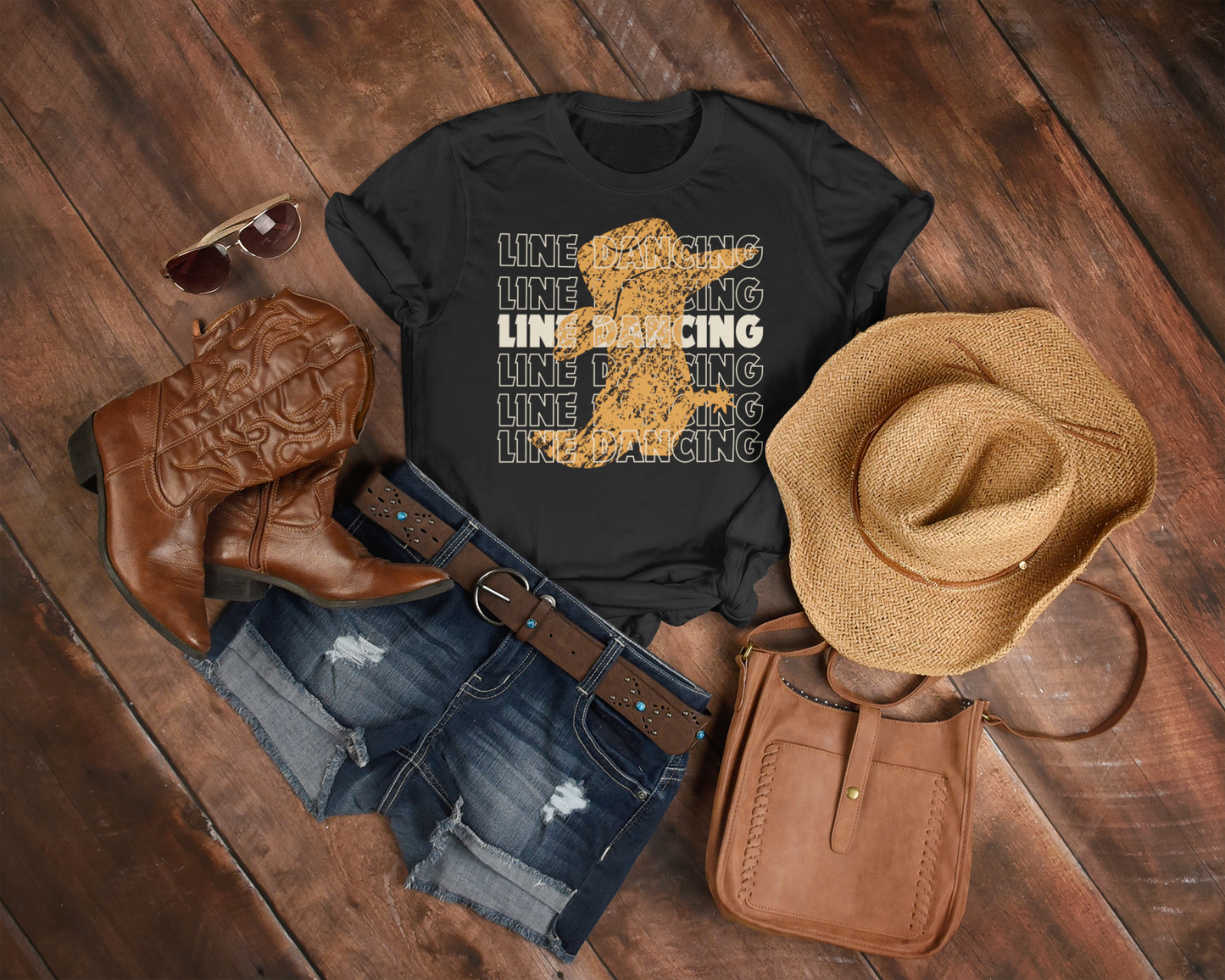 Women Line Dancing Tee