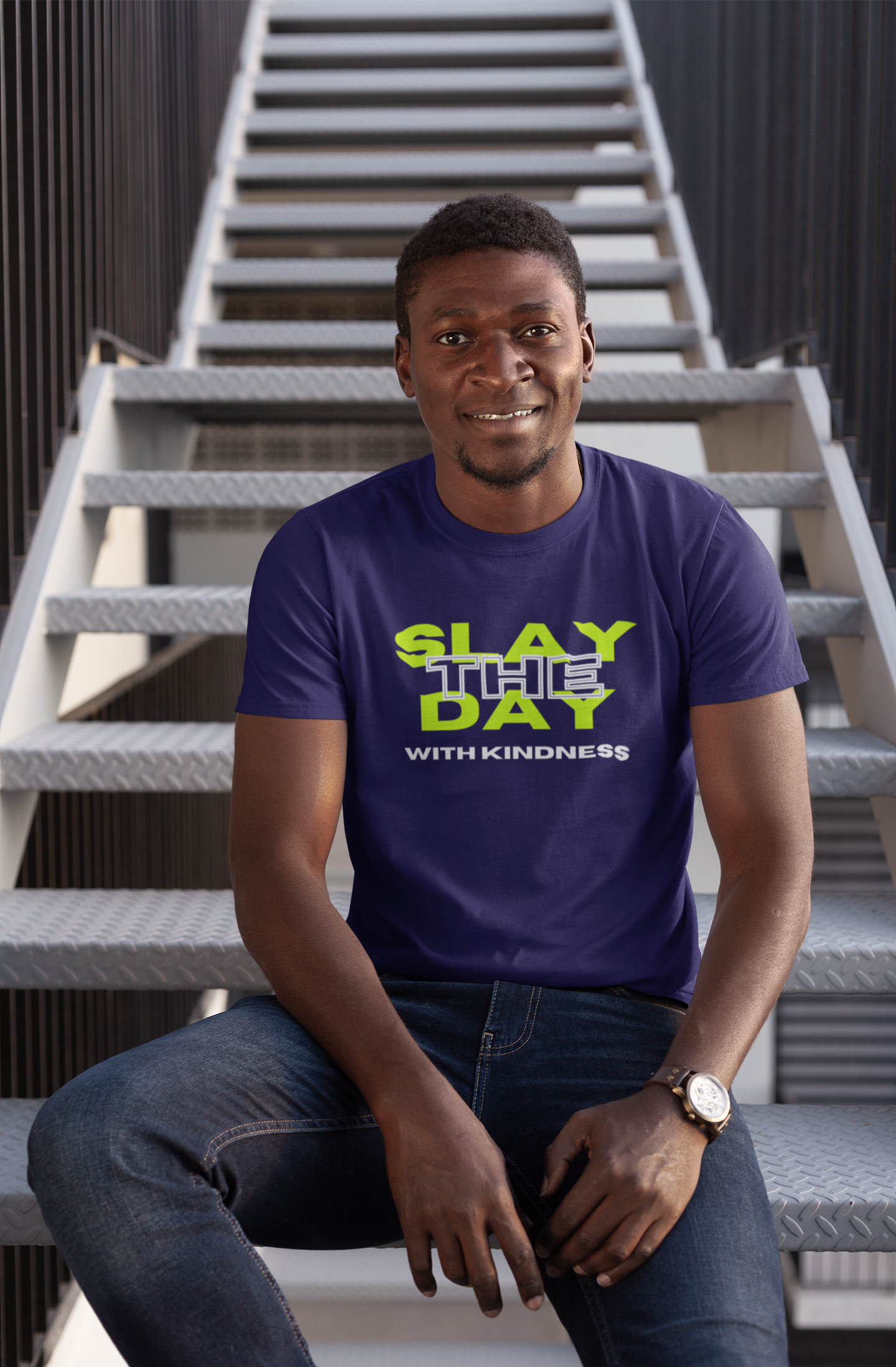 Men Slay the Day with Kindness Tee