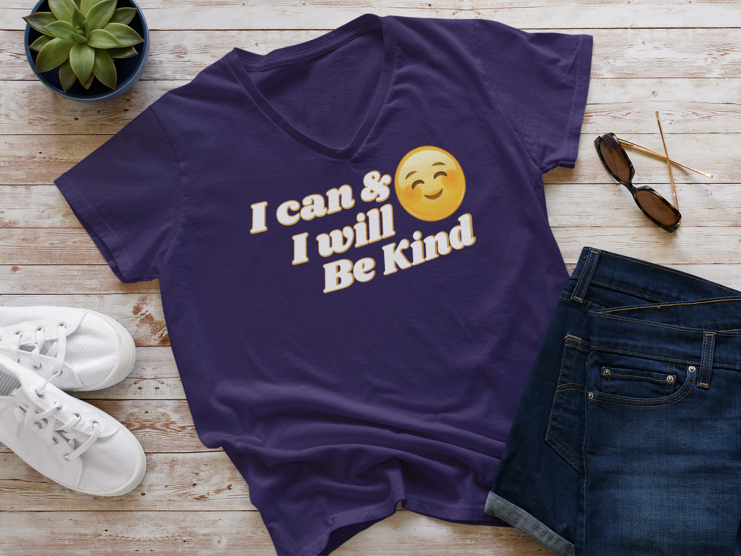 Women I Can & I Will Be Kind Tee