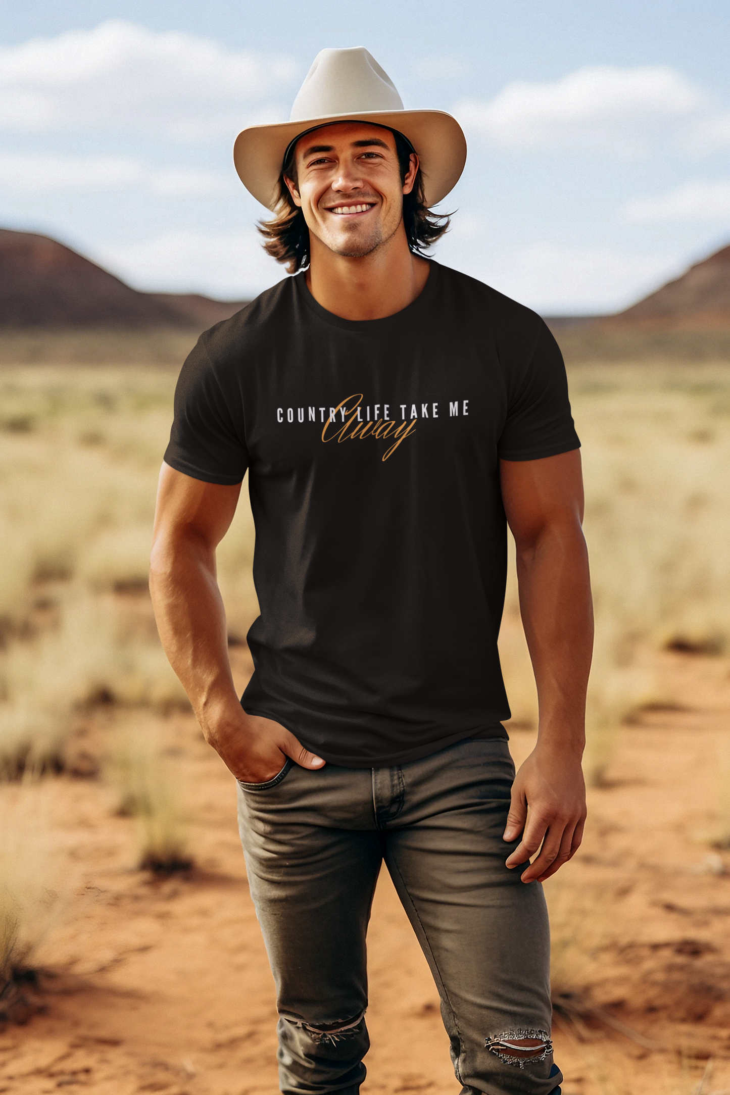 Men Country Life Take Me Away Tee