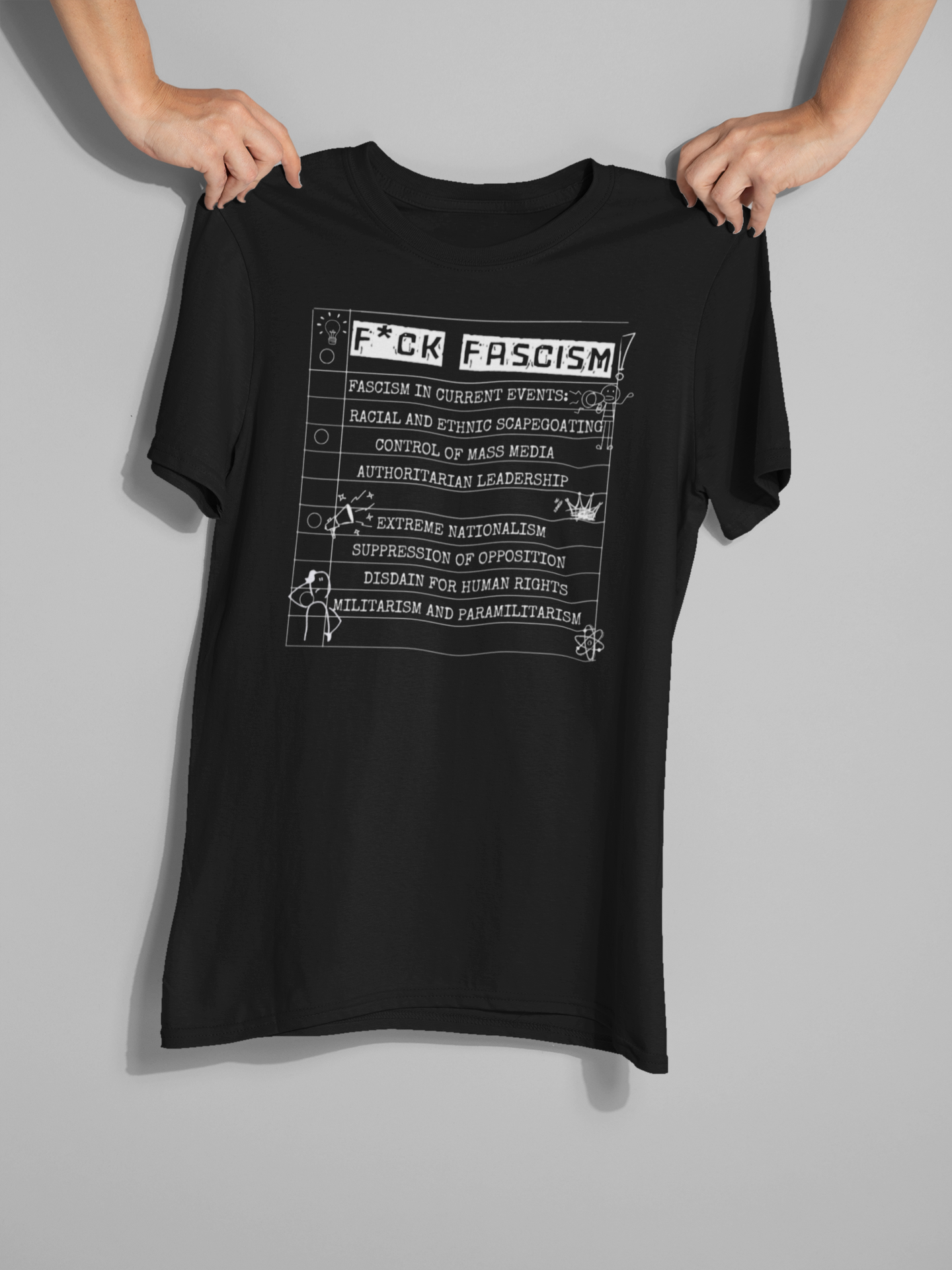 Men F* Fascism Tee