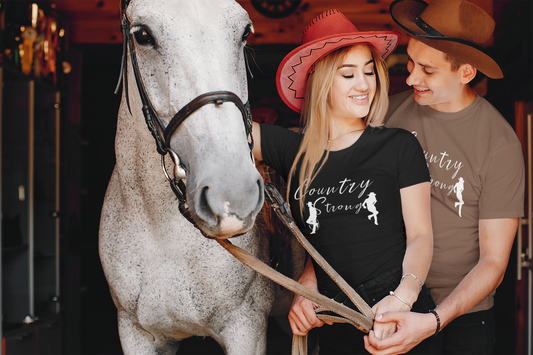 Women Country Strong Couple Tee